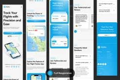SkyNav - Mobile App Landing Page