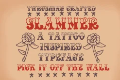 SLAMMER TATTOO SERIF BY TWRUSHING