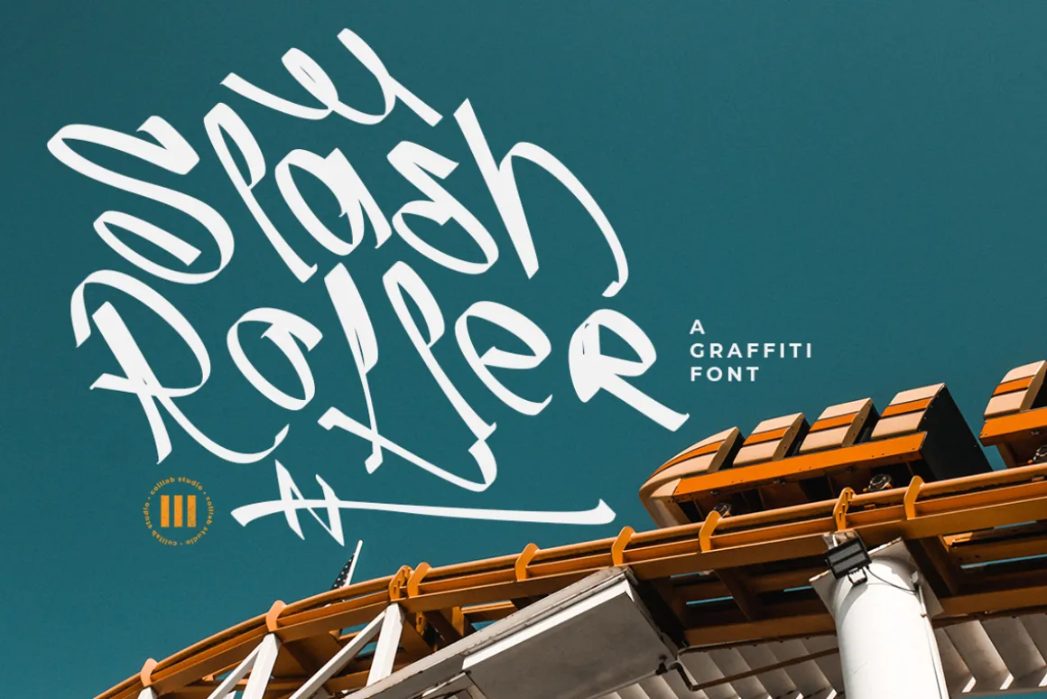 Slash Roller | A Graffiti Font