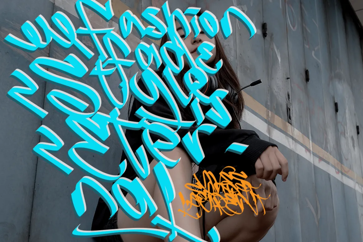 Slash Roller | A Graffiti Font