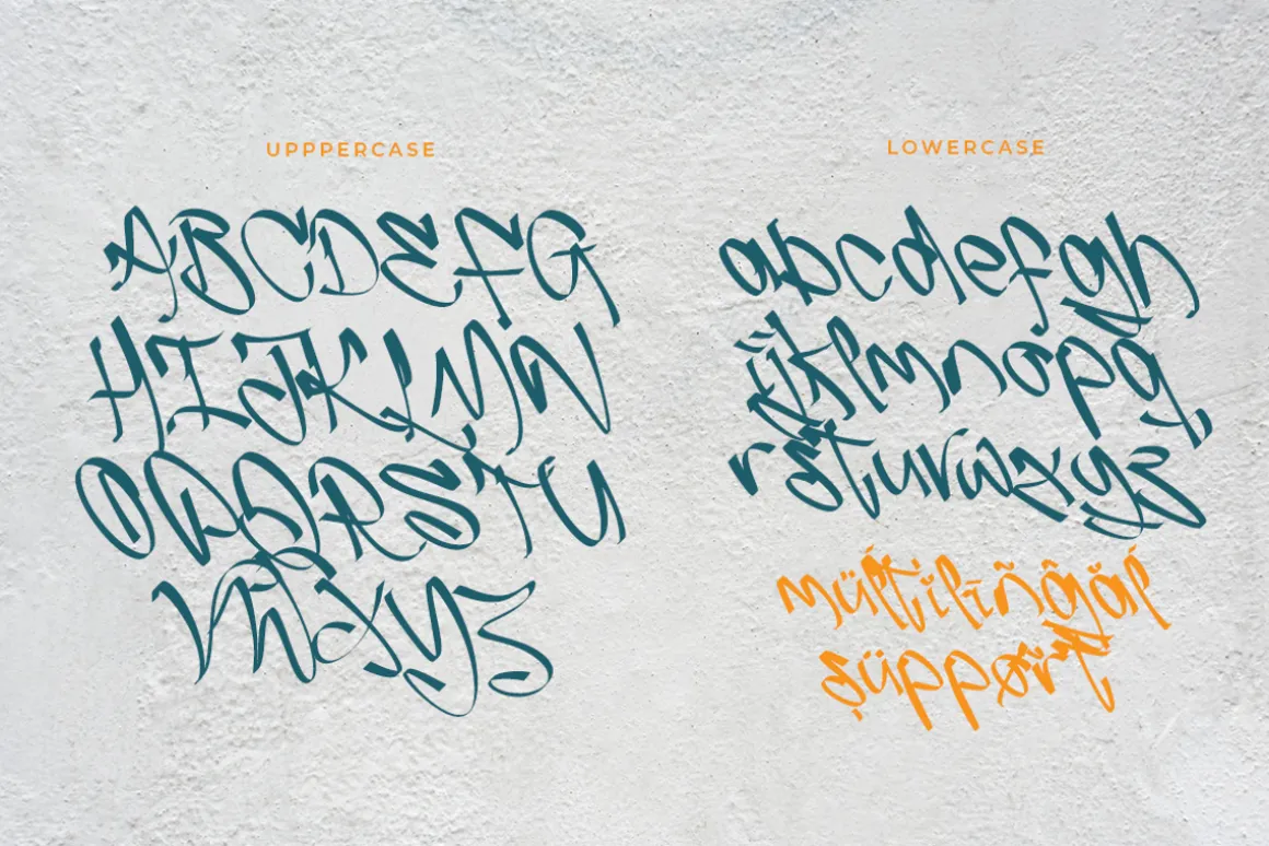 Slash Roller | A Graffiti Font
