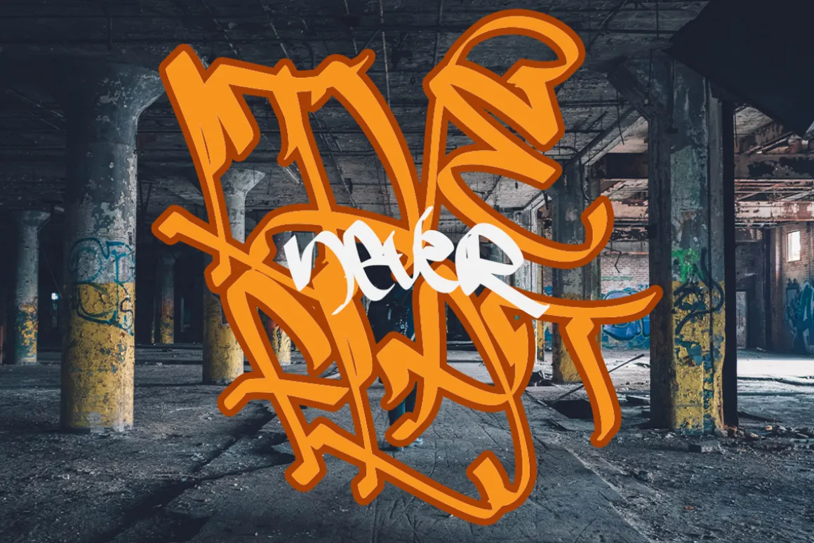 Slash Roller | A Graffiti Font