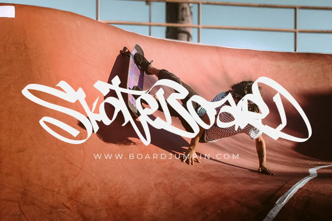 Slash Roller | A Graffiti Font
