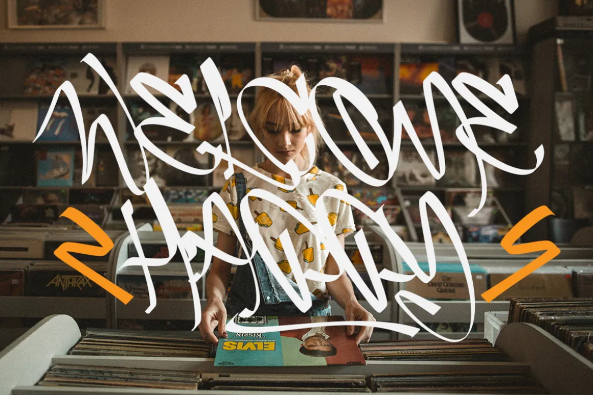 Slash Roller | A Graffiti Font