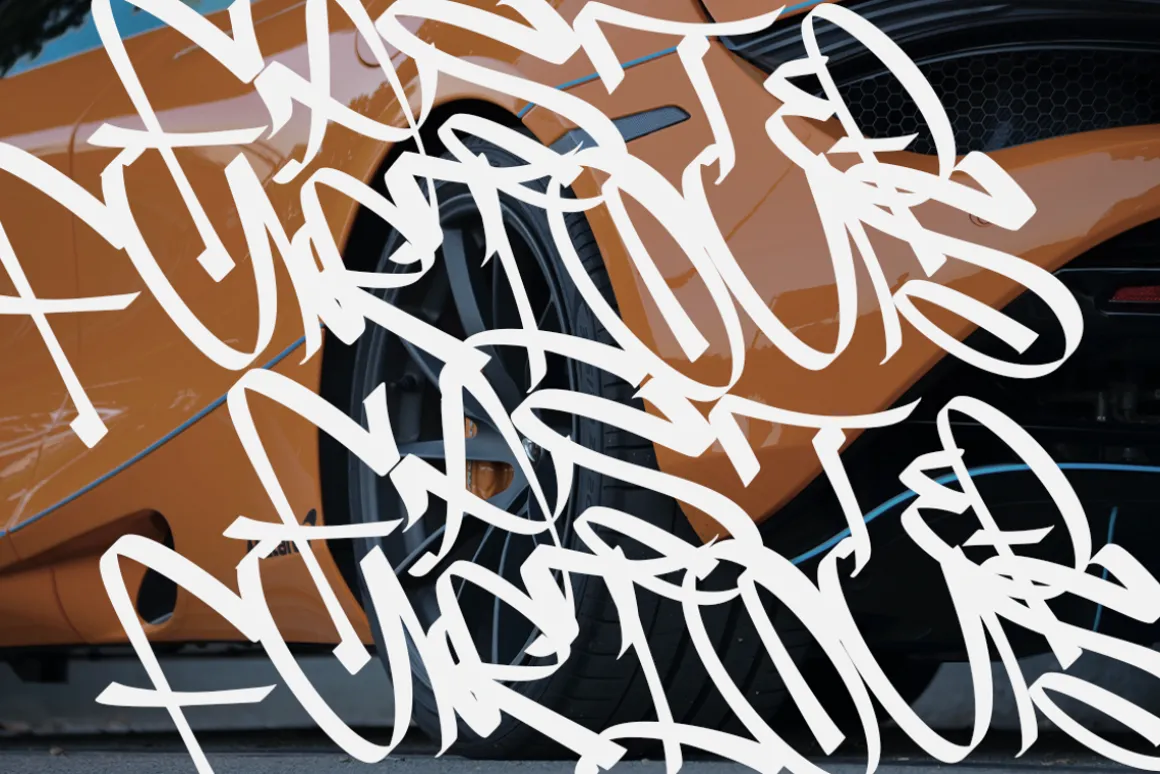 Slash Roller | A Graffiti Font