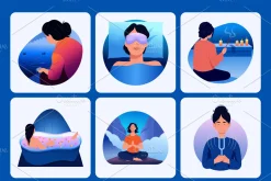 Sleep and Meditation Illustration
