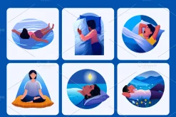 Sleep and Meditation Illustration