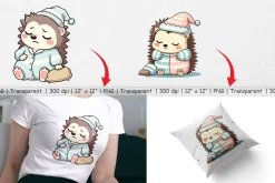 Sleepy Hedgehog Clipart