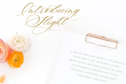 Slight, A Calligraphy Font