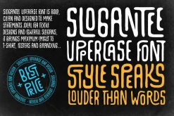 SloganTee Uppercase Font