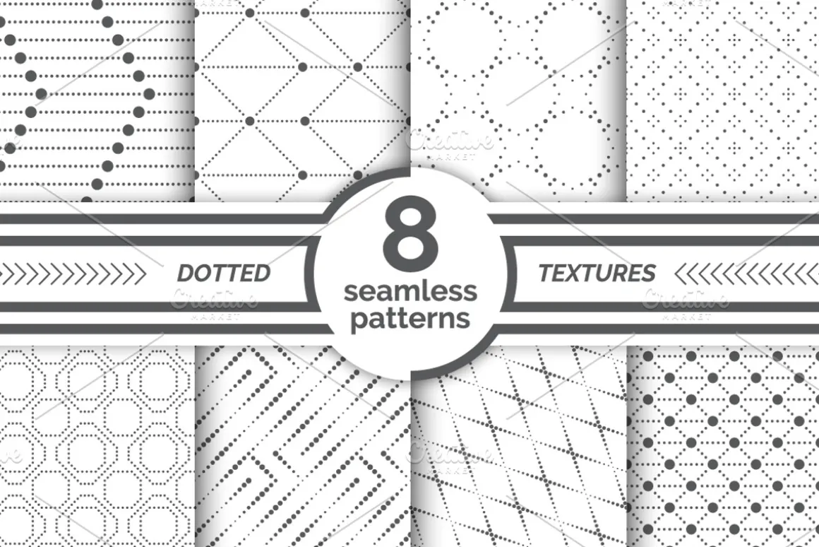 Small dotted seamless patterns
