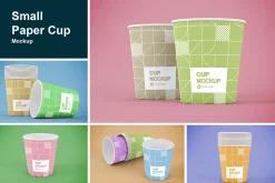 Small Paper Cup Mockup