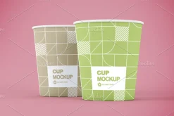 Small Paper Cup Mockup