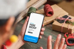 Smartphone Mockup Holiday Gifts
