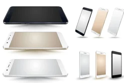 Smartphone vector mockup set