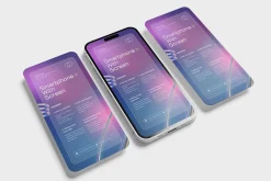 Smartphone With Screen Mockup