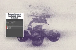 Smeared Distortion Photo Effect