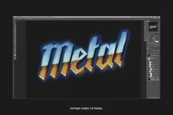 80's Metal Photoshop Text Effect