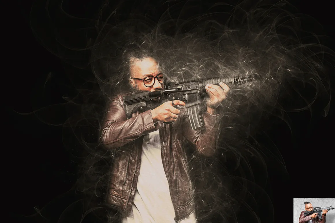 Smoke Effect Photoshop Action