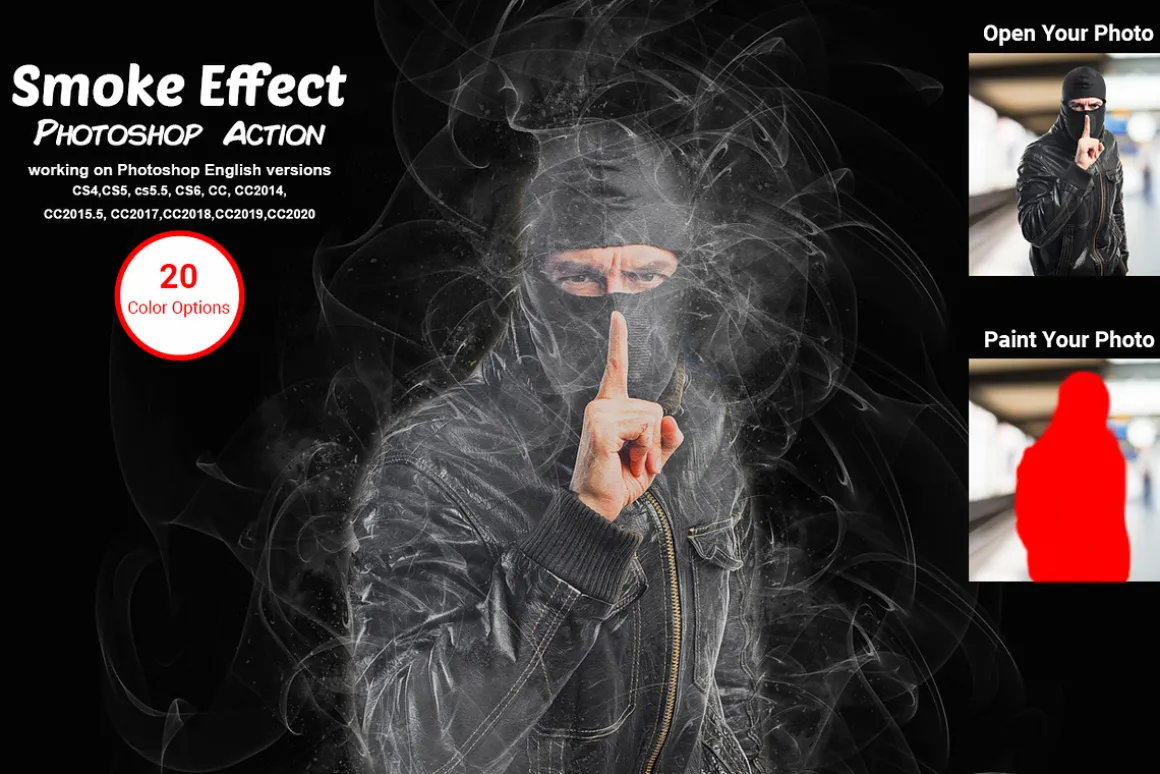 Smoke Effect Photoshop Action