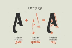Smoking typeface + Illustration