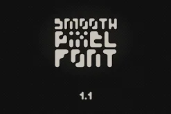 Smooth pixel font