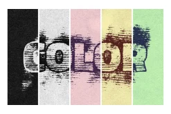 Smudged Print Text Effect