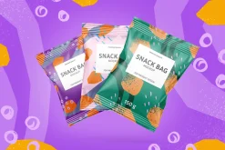 Snack bag mockup set