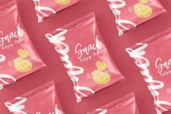 Snack Foil Pack Packaging Mockup