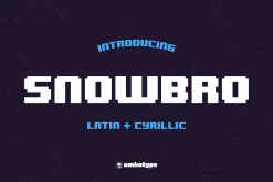 Snowbro Pixel Game Font
