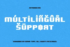 Snowbro Pixel Game Font
