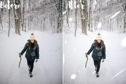Snow overlays for Lightroom mobile