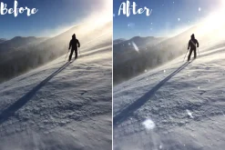 Snow overlays for Lightroom mobile