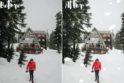 Snow overlays for Lightroom mobile