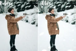 Snow overlays for Lightroom mobile
