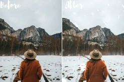 Snow overlays for Lightroom mobile