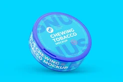 Snus Chewing Tobacco Can Mockup