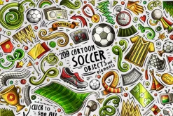 Soccer Cartoon Doodle Big Pack