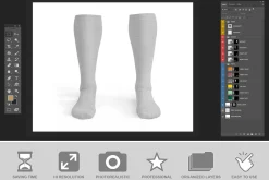 Soccer Socks Mockup PSD