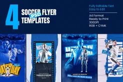 Soccer Sport Flyers Bundles