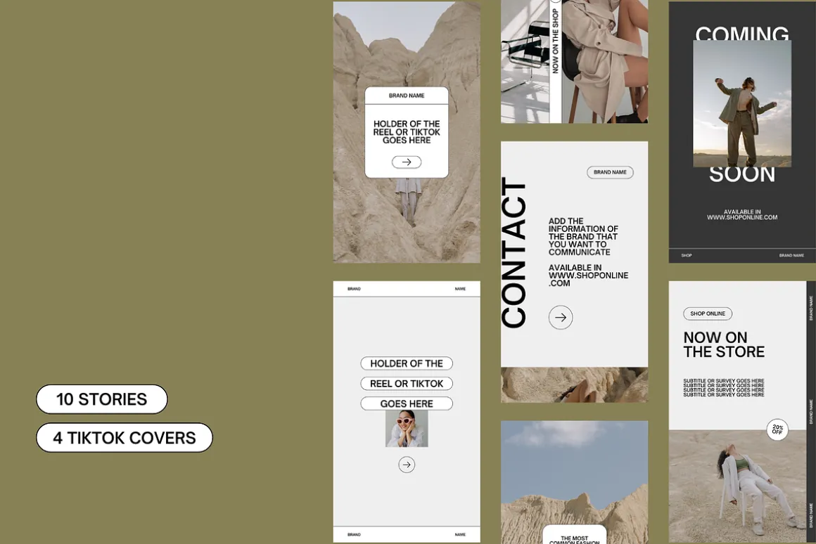 Social Media Kit | Story templates