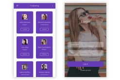Social Media Mobile App UI Kit (PSD)