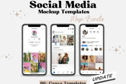 Social Media Mockup Canva Bundle