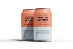Soda Can Mockup - Beverage , drink