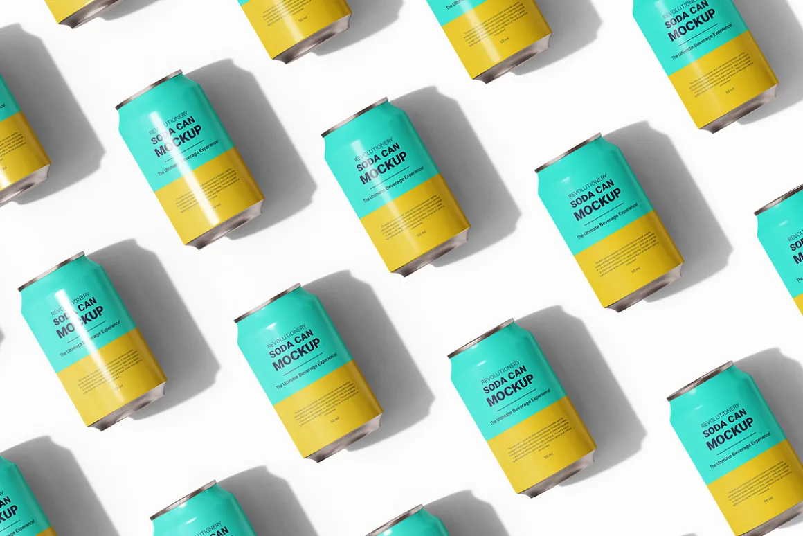 Soda Can Mockup - Beverage , drink