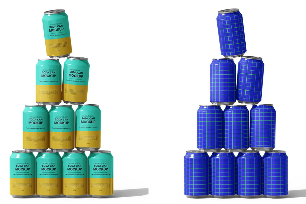 Soda Can Mockup - Beverage , drink