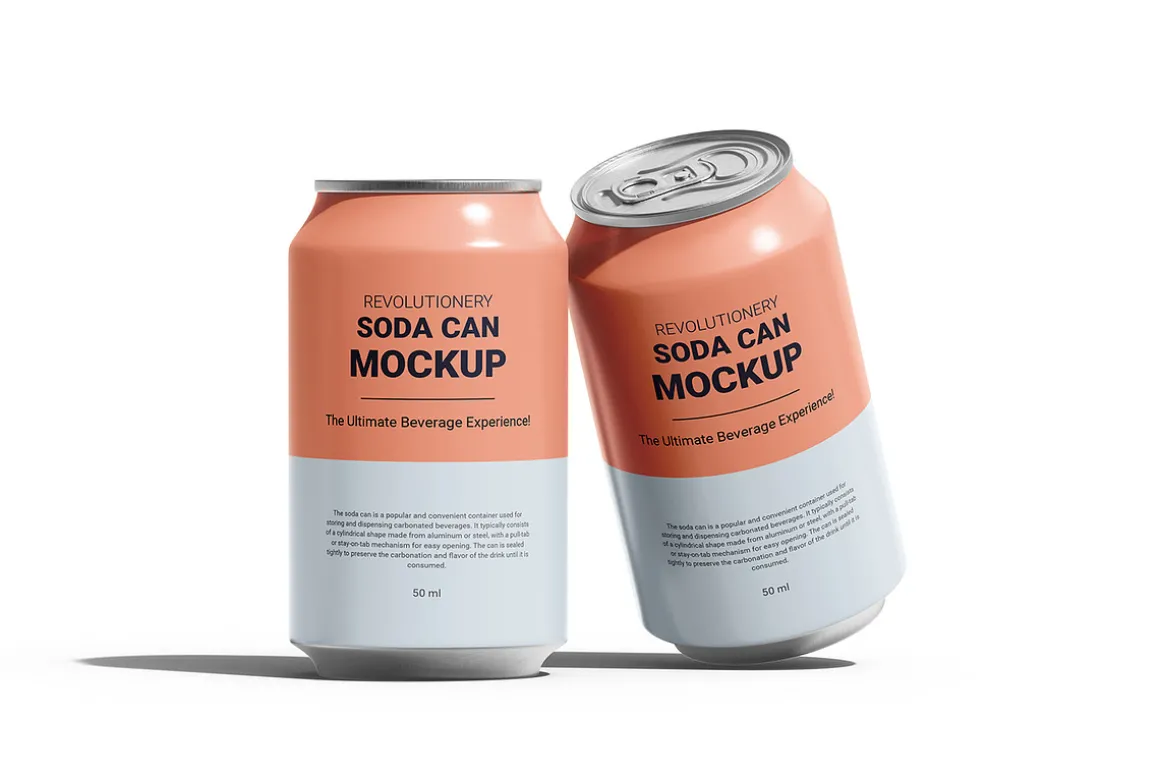 Soda Can Mockup - Beverage , drink