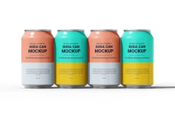 Soda Can Mockup - Beverage , drink