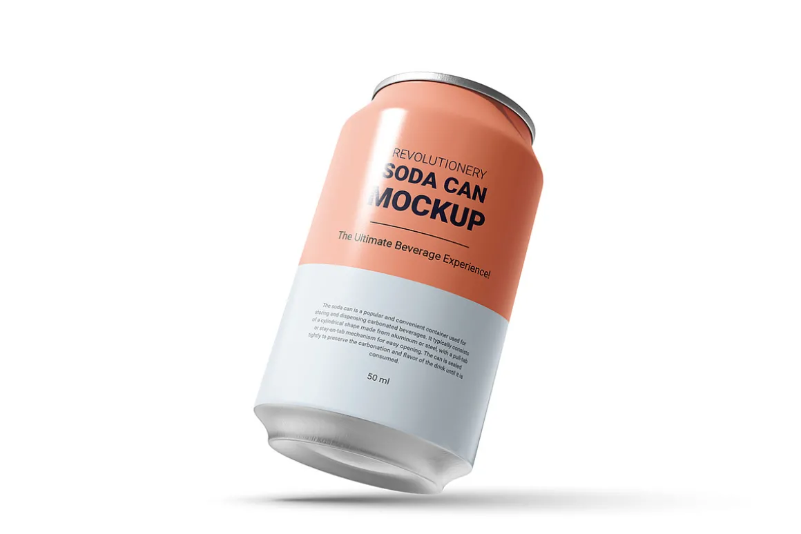 Soda Can Mockup - Beverage , drink