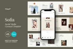 Sofia Carousel Template | CANVA
